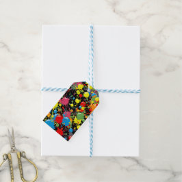 Regenbogen-Spritzer-Farbtropfen PD Geschenkanhänger