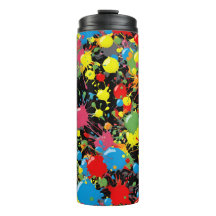 Regenbogen-Spritzer-Farbtropfen PD