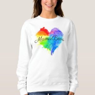 Regenbogen-Spritzer Herzerkrankung Sweatshirt