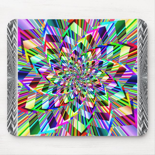 Regenbogen Squiral Mousepad (Vorne)