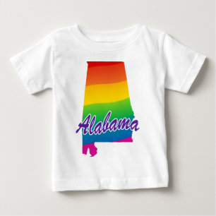 Regenbogen-Staat von Alabama Baby T-shirt