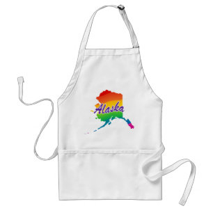 Regenbogen-Staat von Alaska Schürze