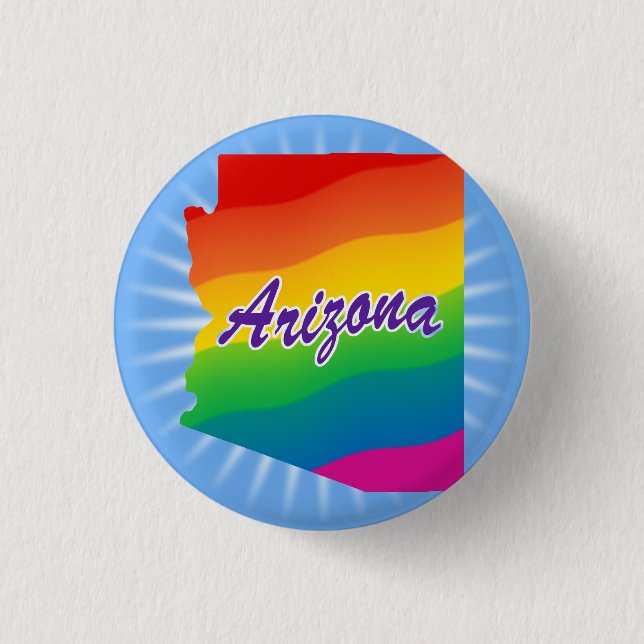 Regenbogen-Staat von Arizona Button (Vorderseite)