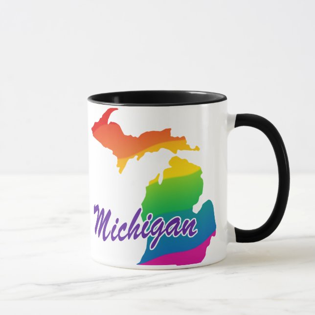 Regenbogen-Staat von Michigan Tasse (Rechts)