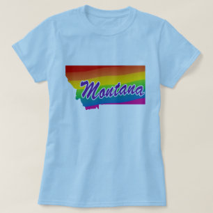 Regenbogen-Staat von Montana T-Shirt
