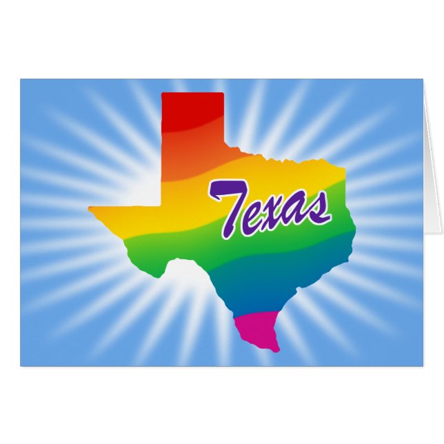 Regenbogen-Staat von Texas (Vorderseite (Horizontal))