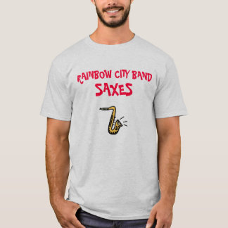 Regenbogen-Stadt-Band-Saxophon-T-Shirt 2012 T-Shirt