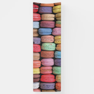 Regenbogen Staplungsfranzosen Macaron Plätzchen Banner
