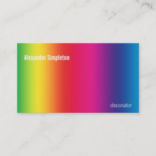 Regenbogen-Steigung Visitenkarte