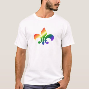 Regenbogen-Steigungs-Lilie T-Shirt