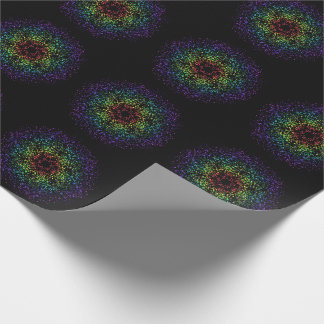 Regenbogen-Stern-Galaxie-Leere Geschenkpapier