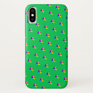 Regenbogen Sterne auf grünem Case-Mate iPhone Gehä Hülle