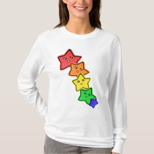 Regenbogen-Sterne T-Shirt