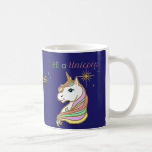 Regenbogen, Sterne und Einhornmagie-Tasse Kaffeetasse