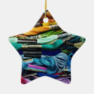 Regenbogen-Stickerei-Glasschlacke   verlegt Keramik Ornament