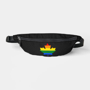 Regenbogen-Stolz-Ahornblatt Bauchtasche