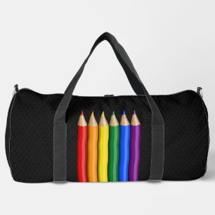 Regenbogen-Stolz Bleistifte Duffle Bag