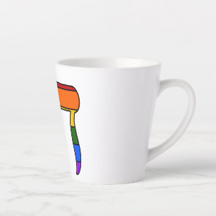 Regenbogen-Stolz-Chai-Flagge  Milchtasse