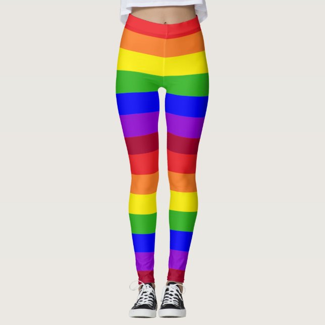 Regenbogen-Stolz-Leggingsstrumpfhosen Leggings (Vorderseite)