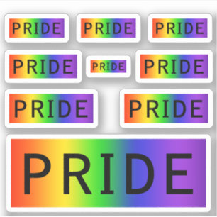 Regenbogen Stolz LGBT Aufkleber