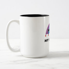 REGENBOGEN STOLZ MEIN SICHERER ORT LGBTQ 0,44 L ZWEIFARBIGE TASSE