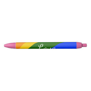 Regenbogen-Stolz-Monat Liebe Namen Text Kunst Kugelschreiber