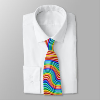 Regenbogen-Stolz-(nicht zuerst) Krawatte