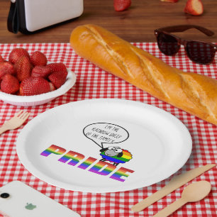 Regenbogen-Stolz-Schaf-Papierplatte Pappteller