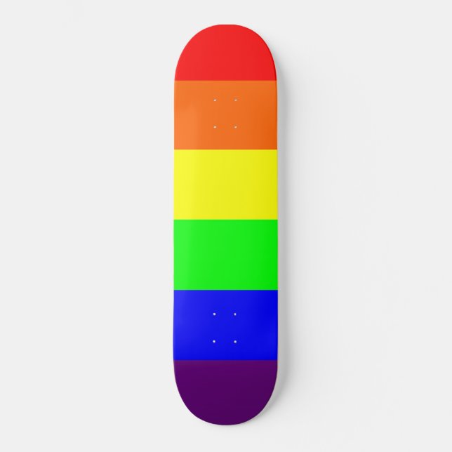 Regenbogen-Stolz Skateboard (Vorderseite)