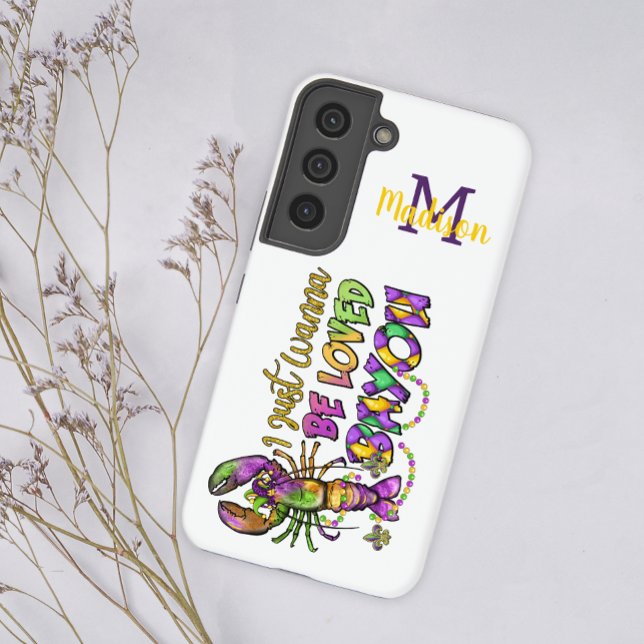 Regenbogen-Stolz-Streifen Farbiger Spaß Initialer  Samsung Galaxy Hülle (Von Creator hochgeladen)