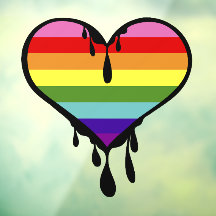Regenbogen-Stolz triefendes Herz
