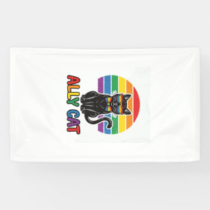 Regenbogen-Stolz Vintage-Katze-Shirt-Design_1 Banner