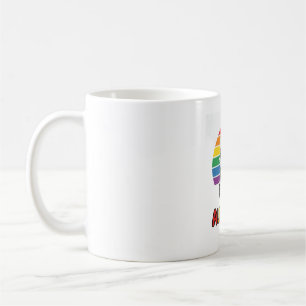 Regenbogen-Stolz Vintage-Katzen-Shirt-Design_1 Kaffeetasse