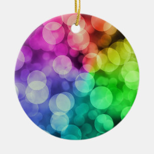 Regenbogen-Stolz-Weihnachtsbaum-Verzierung Keramik Ornament