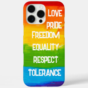 Regenbogen-Stolzflagge LGBT Starker LGBTQ+-Suppor iPhone 16 Pro Max Hülle