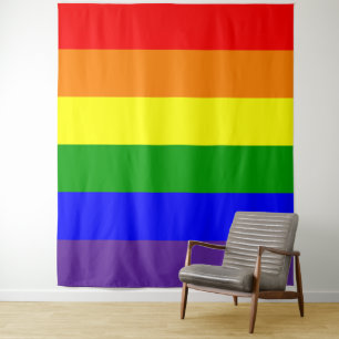Regenbogen-Stolzflagge Vertikal Wandteppich