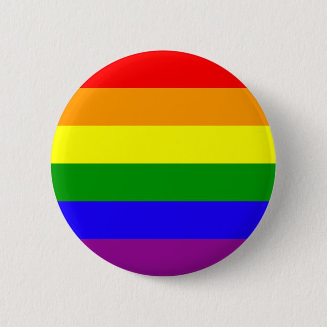Regenbogen-Stolzknopf Button (Vorderseite)