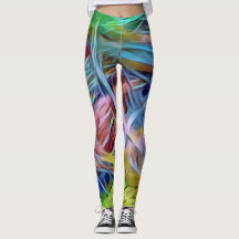 Regenbogen-Stränge der Haar-abstrakten Kunst