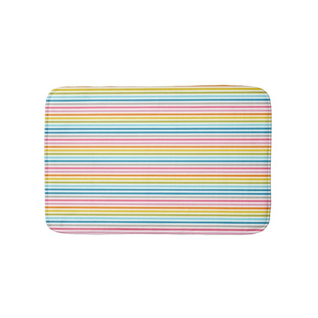 Regenbogen Streifen Bath Mat Badematte (Vorderseite)