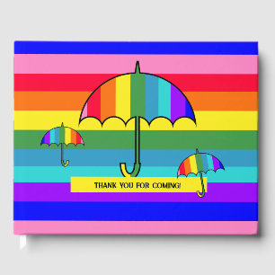 Regenbogen Streifen Gästebuch