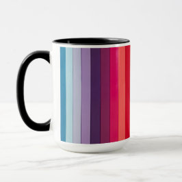 Regenbogen Streifen mehrfarbig Tasse