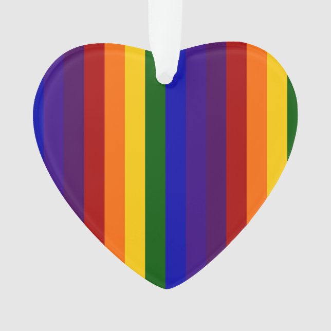 Regenbogen-Streifen Ornament (Vorderseite)