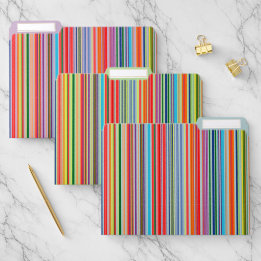 Regenbogen-Streifen Papiermappe