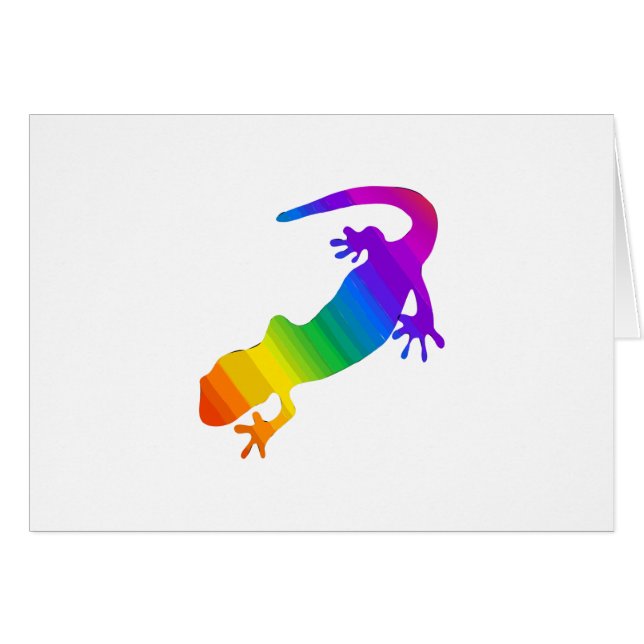 Regenbogen-Streifen Salamander (Vorderseite (Horizontal))