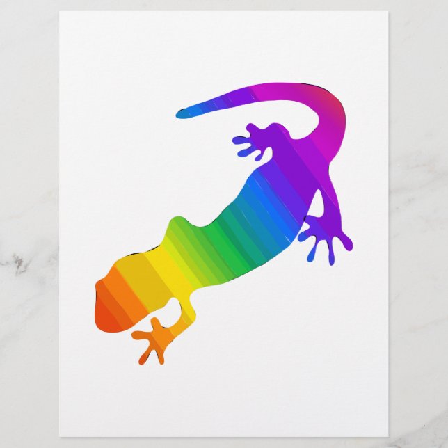 Regenbogen-Streifen Salamander (Vorderseite)