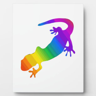 Regenbogen-Streifen Salamander Fotoplatte