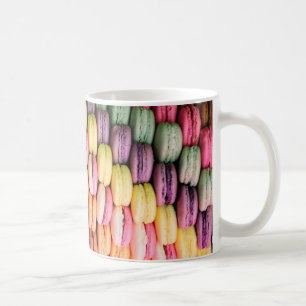Regenbogen-Streifen Staplungsfranzosen Macaron Tasse