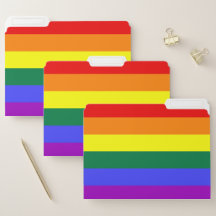 Regenbogen-Streifen-Stolz-Flaggen-Datei-Ordner