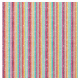 Regenbogen Striped Retro Druck gekämmte Baumwolle Stoff
