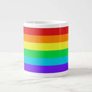 Regenbogen Stripes 1 riesige Tasse